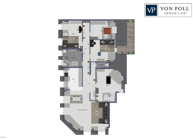 Wohnung zum Kauf 499.990 € 4 Zimmer 154 m²<br/>Wohnfläche Dachgeschoss, 4.<br/>Geschoss Stadtpark / Stadtgrenze 21 Fürth 90762