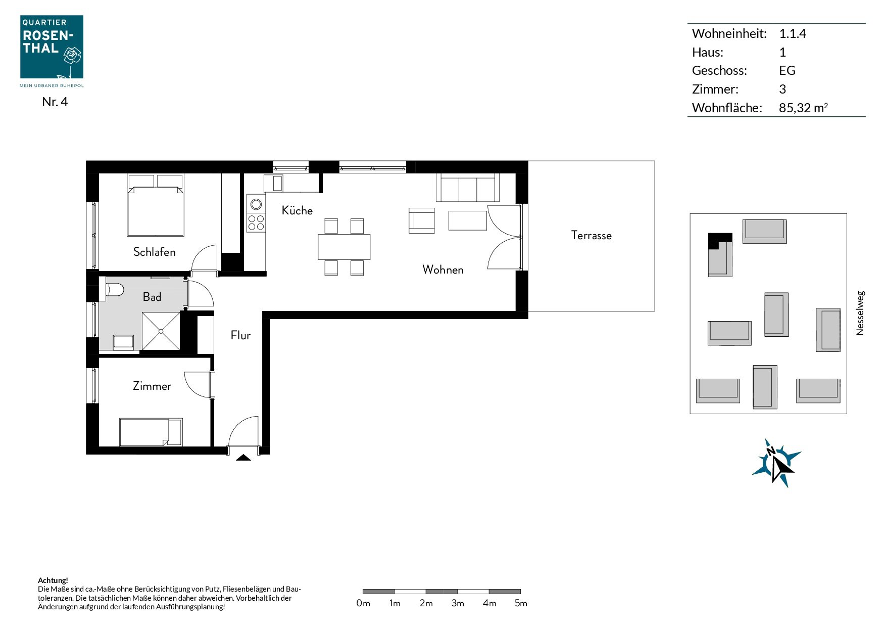 Wohnung zur Miete 1.475 € 3 Zimmer 83,3 m²<br/>Wohnfläche EG<br/>Geschoss 01.01.2025<br/>Verfügbarkeit Steinkleeweg 8 Rosenthal Berlin 13158