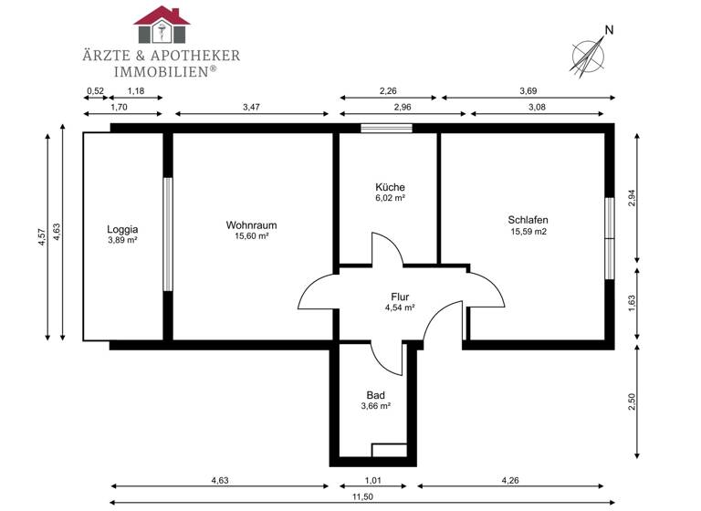 Wohnung zum Kauf 190.500 € 2 Zimmer 49,3 m² Kreideberg Lüneburg 21339