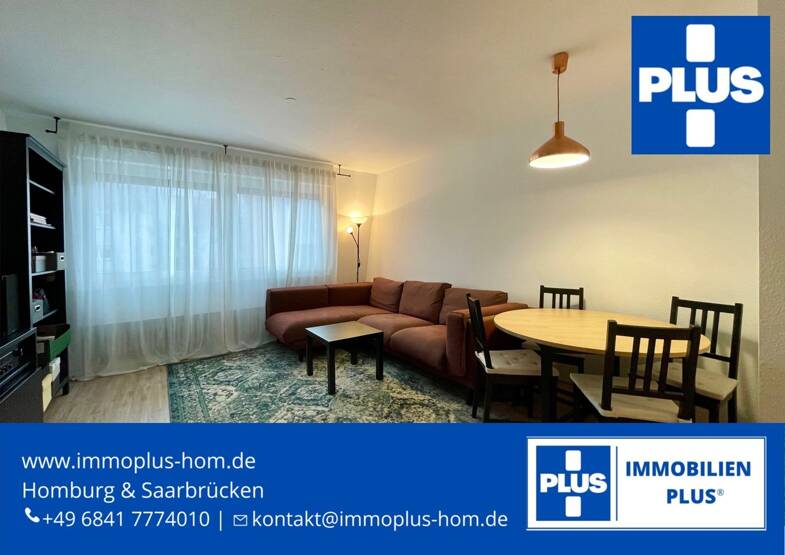Wohnung zur Miete 670 € 2 Zimmer 48 m² Dachgeschoss, 3. Geschoss frei ab sofort Homburg Homburg 66424