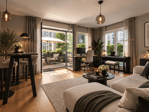 Wohnung zum Kauf 598.000 € 1,5 Zimmer 55,1 m² EG Schwabing-Freimann München 80807