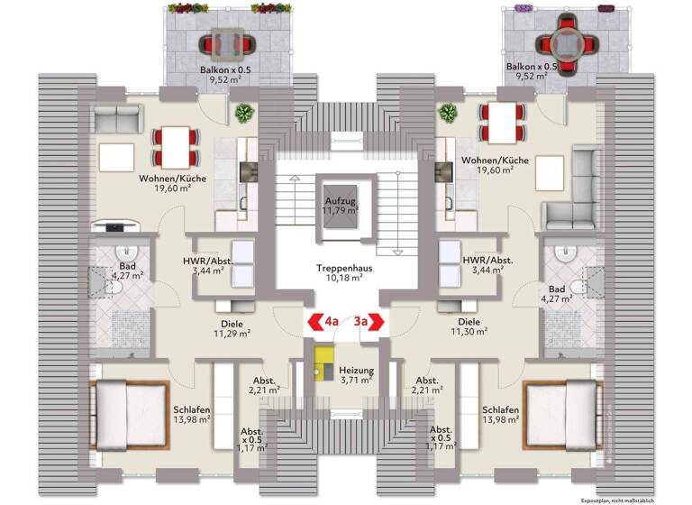 Wohnung zum Kauf - Erstbezug 322.000 € 2 Zimmer 64,4 m² Rastede II Rastede 26180