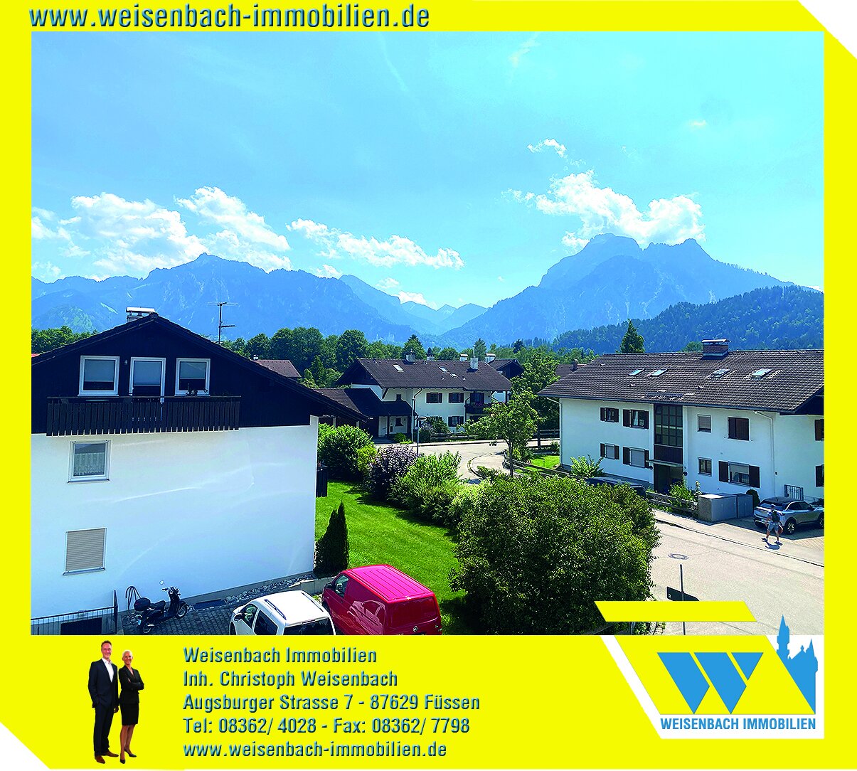 Wohnung zum Kauf 170.000 € 1,5 Zimmer 38 m²<br/>Wohnfläche 2.<br/>Geschoss ab sofort<br/>Verfügbarkeit Füssen Füssen 87629