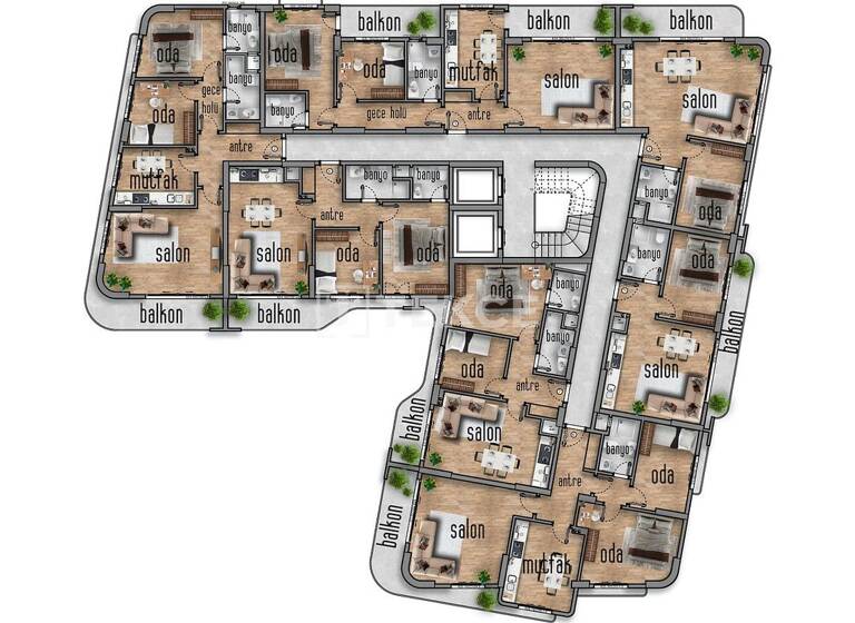 Studio zum Kauf 88.000 € 2 Zimmer 64 m² 1. Geschoss Yalova 77600