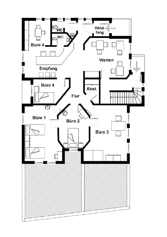 Büro-/Praxisfläche zur Miete 1.500 € 130 m²<br/>Bürofläche Dorfplatz 17 Schlier Schlier 88281