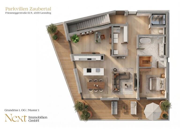 Wohnung zum Kauf 1.120.000 € 4 Zimmer Leonding 4020