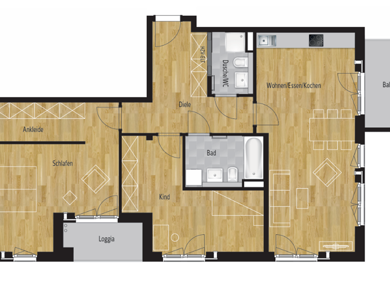 Wohnung zum Kauf 1.299.000 € 3 Zimmer 107,3 m² 2. Geschoss Schwabing-Freimann München 80804