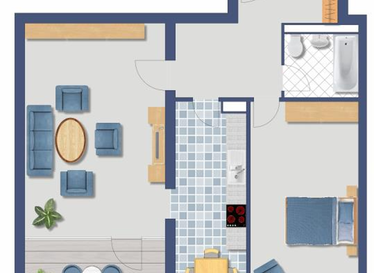 Wohnung zum Kauf provisionsfrei 227.200 € 2 Zimmer 68,5 m² EG Angerburger Allee 19 Westend Berlin 14055