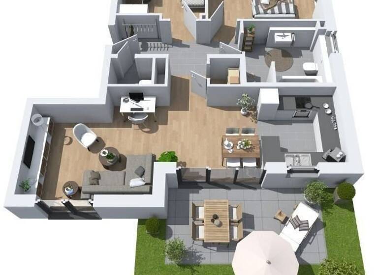 Terrassenwohnung zum Kauf provisionsfrei 599.000 € 3 Zimmer 86 m²<br/>Wohnfläche EG<br/>Geschoss Biebrich Wiesbaden 65203