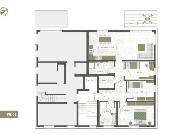 Wohnung zur Miete 1.933 € 4 Zimmer 107,4 m²<br/>Wohnfläche 2.<br/>Geschoss ab sofort<br/>Verfügbarkeit Ackermannstr. 20 Südvorstadt-Ost Dresden 01217
