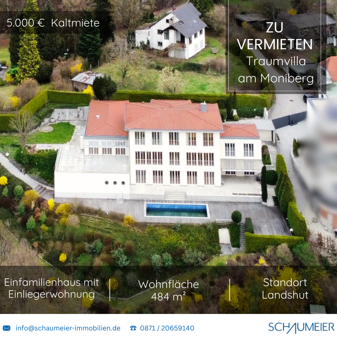 Einfamilienhaus zur Miete 5.000 € 12 Zimmer 484 m²<br/>Wohnfläche 4.350 m²<br/>Grundstück Peter und Paul Landshut 84028