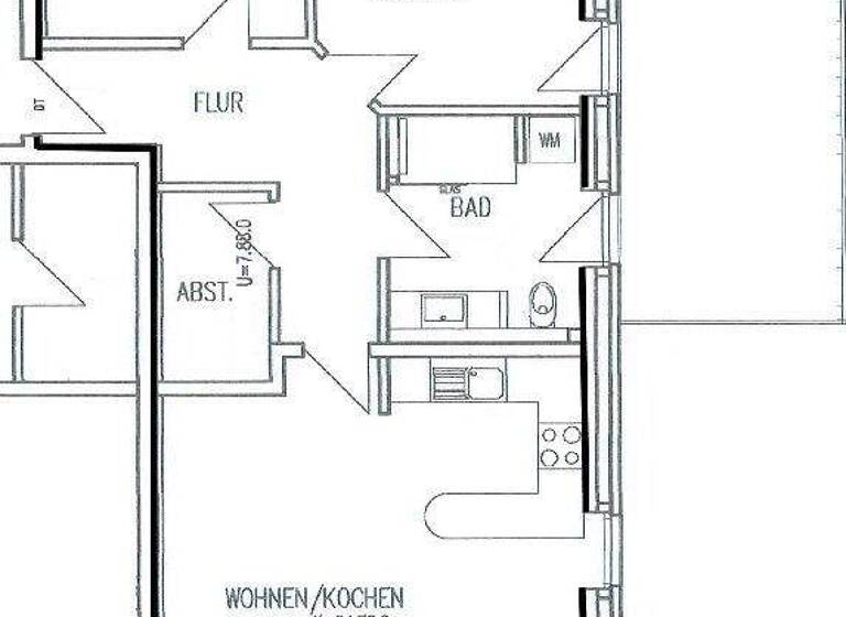 Wohnung zur Miete 890 € 3 Zimmer 95 m² frei ab sofort Hauptstr. 22 Syke 28857