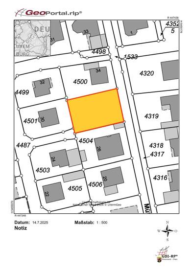 Grundstück zum Kauf 299.000 € 523 m² Grundstück Schulstraße Lustadt 67363