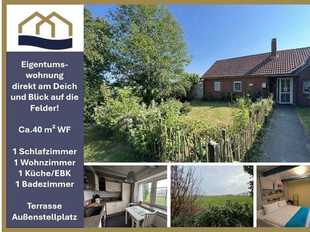 Wohnung zum Kauf 59.000 € 2 Zimmer 40,4 m² EG Bäderstraße 154 Whg. 6 Diekmannshausen Jade 26349