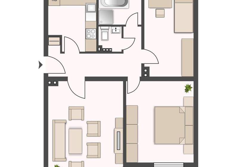 Wohnung zur Miete 610 € 3 Zimmer 65,4 m² EG Berliner Straße 44 Korbach 34497