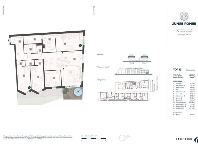 Wohnung zum Kauf 5 Zimmer 143,8 m² 1. Geschoss frei ab 01.05.2027 Tulln an der Donau 3430