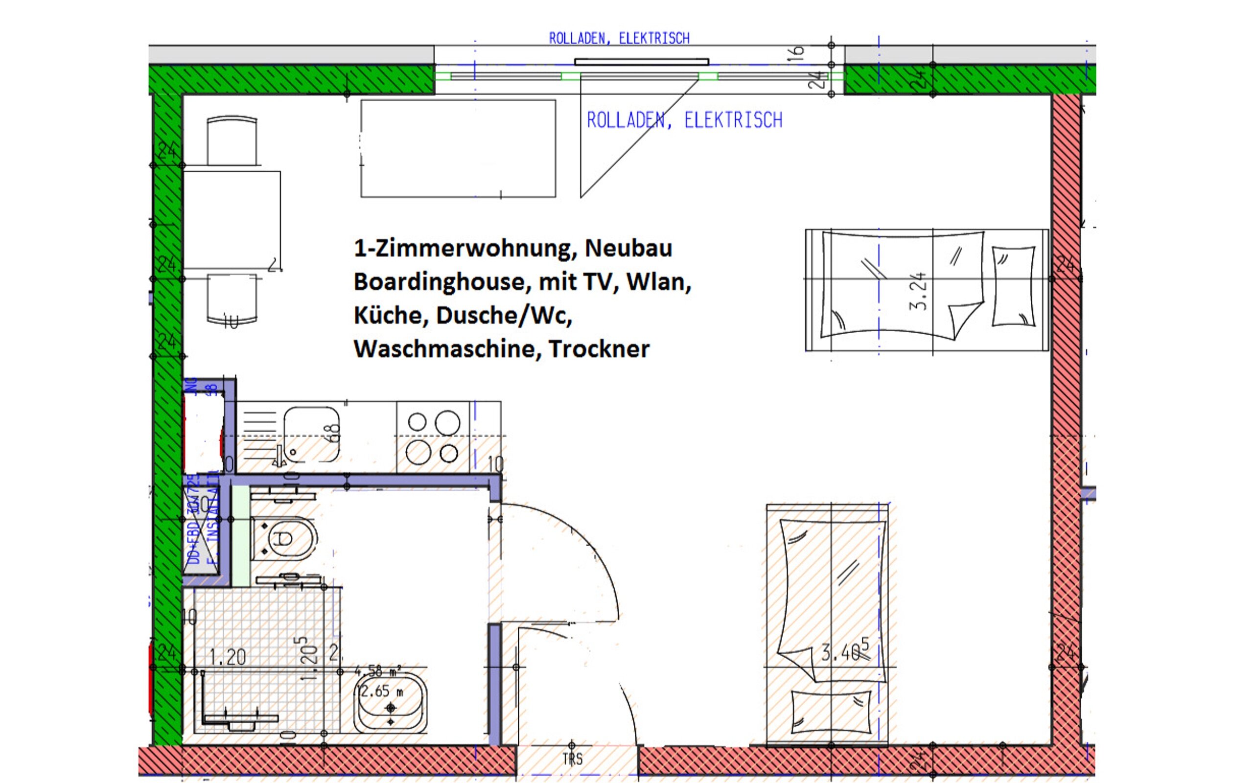 Wohnung zur Miete Wohnen auf Zeit 1.060 € 1 Zimmer 38 m²<br/>Wohnfläche 01.04.2025<br/>Verfügbarkeit Ludwigsburger Str. 0 Zuffenhausen - Hohenstein Stuttgart Zuffenhausen 70435