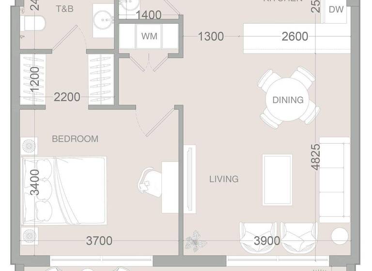 Wohnung zum Kauf provisionsfrei 273.508 € 2 Zimmer 70,9 m² Dubai 00000