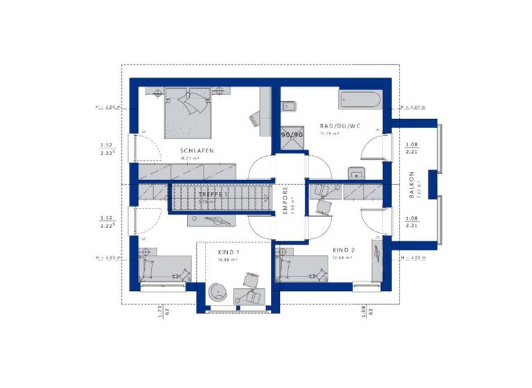 Einfamilienhaus zum Kauf - Erstbezug 813.221 € 5 Zimmer 145,8 m² 520 m² Grundstück Öschelbronn Niefern-Öschelbronn 75223