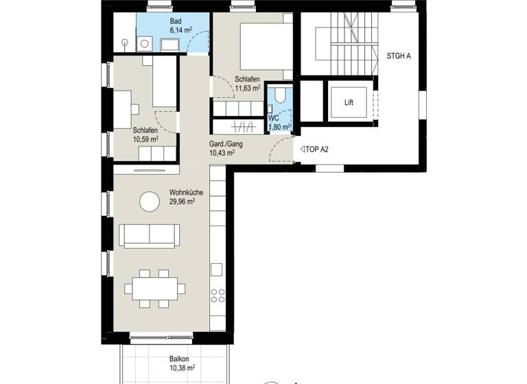 Terrassenwohnung zum Kauf - Erstbezug 509.000 € 3 Zimmer 70,5 m² Bregenzerweg 4 Klaus 6833