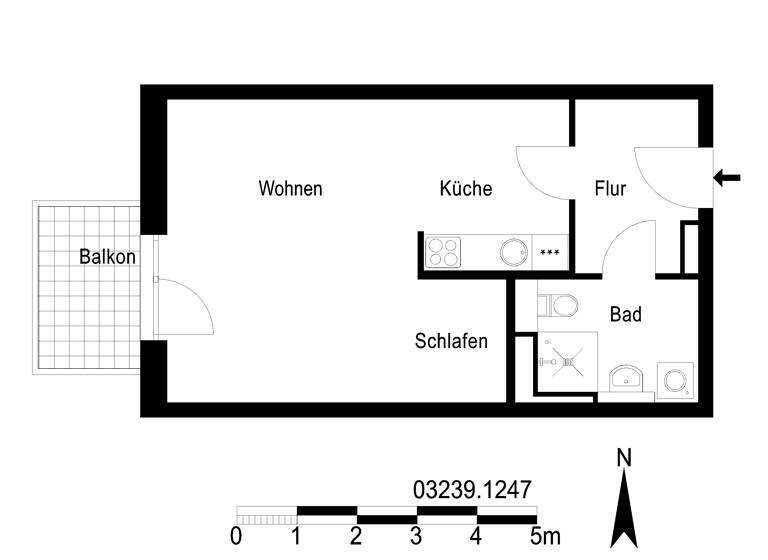 Wohnung zur Miete 881 € 1 Zimmer 45,1 m²<br/>Wohnfläche 5.<br/>Geschoss Gadebuscher Straße 25A Kaulsdorf Berlin 12619