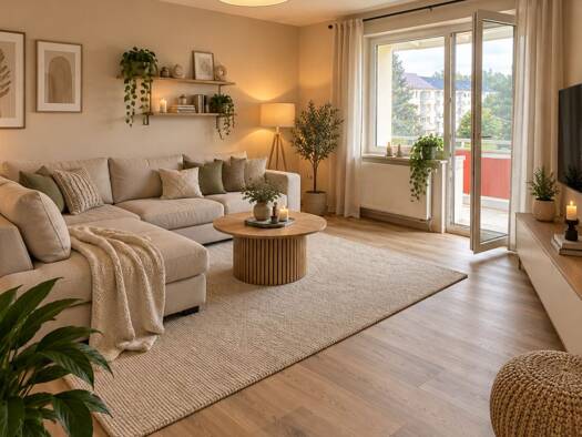 Wohnung zur Miete 422 € 3 Zimmer 78,1 m² 3. Geschoss frei ab 01.10.2026 Forstbergstraße 23 Mühlhausen Mühlhausen/Thüringen 99974