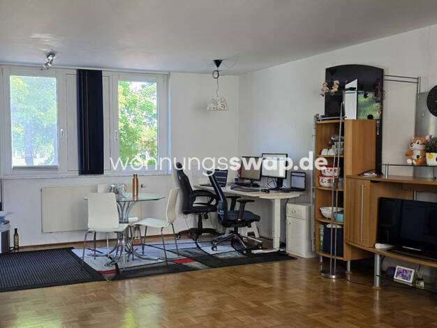 Studio zur Miete Tauschwohnung 1.000 € 1 Zimmer 43 m² EG Schwabing-Freimann München 80805