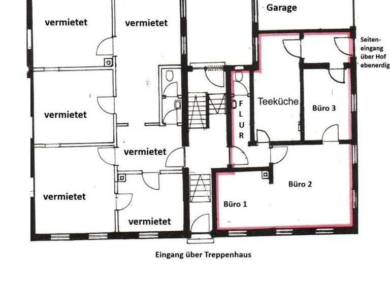 Bürofläche zur Miete 750 € 2 Zimmer 65 m² Bürofläche Waiblingen 71332