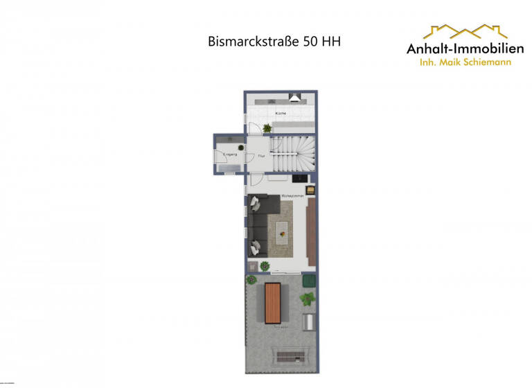 Wohnung zur Miete 1.270 € 3 Zimmer 102 m² EG frei ab sofort Bismarckstraße 50 Delitzsch 04509