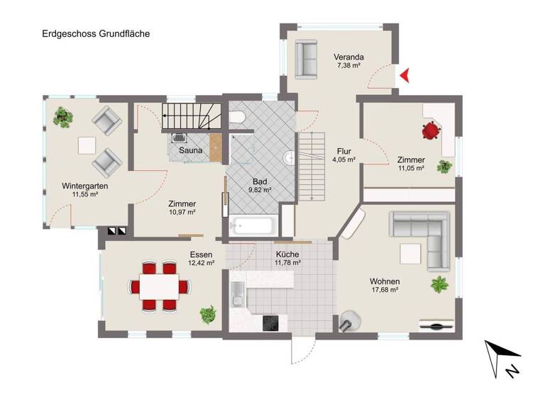 Einfamilienhaus zum Kauf 360.000 € 6 Zimmer 166 m² 684 m² Grundstück Heidberg Grasberg 28879