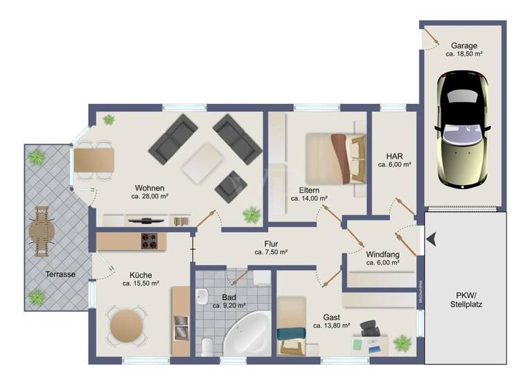 Einfamilienhaus zum Kauf 399.000 € 3 Zimmer 100 m² 400 m² Grundstück Ahrensfelde 16356
