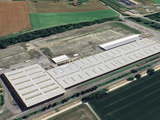 Produktionshalle zum Kauf provisionsfrei 27.000 m² Lagerfläche teilbar von 2.800 m² bis 17.200 m² Sauldorf Sauldorf 88605