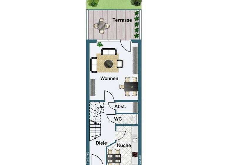 Reihenmittelhaus zum Kauf 329.000 € 4 Zimmer 97 m² 244 m² Grundstück Suderwick Bocholt 46399