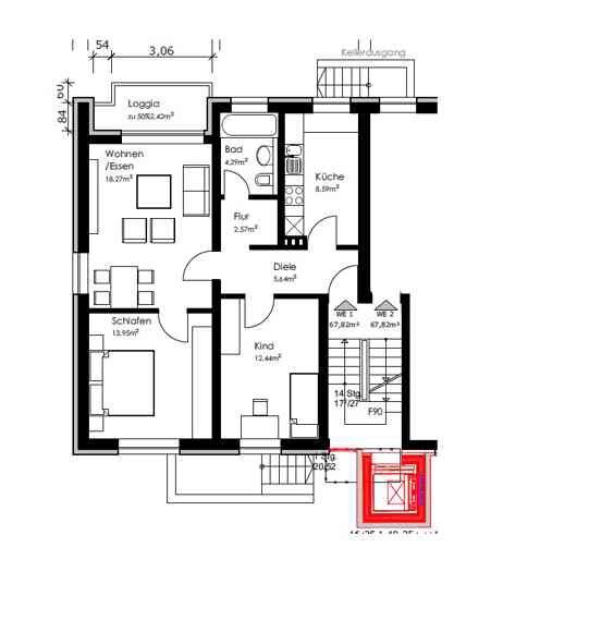 Wohnung zur Miete 704 € 3 Zimmer 67 m²<br/>Wohnfläche 1.<br/>Geschoss 29.11.2024<br/>Verfügbarkeit Gustav-Stresemann-Str. 3 Südstadt Grevenbroich 41515