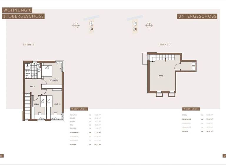 Maisonette zum Kauf - Erstbezug 669.000 € 5 Zimmer 150,4 m² Sickenhausen Reutlingen-Sickenhausen 72768