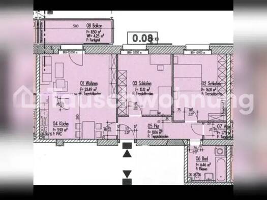 Wohnung zur Miete Tauschwohnung 1.104 € 3 Zimmer 85 m² 4. Geschoss Bornstedt Potsdam 14469