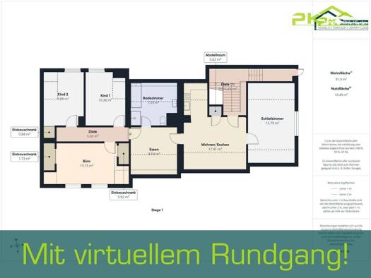 Wohnung zum Kauf 118.000 € 6 Zimmer 91,9 m² Nieder Kostenz 55481