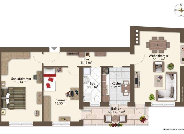 Wohnung zum Kauf 89.000 € 3 Zimmer 76 m² Mitte Bremerhaven 27568