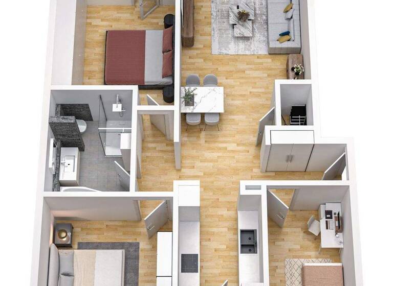 Loft zum Kauf 645.000 € 4 Zimmer 96 m² 2. Geschoss frei ab sofort Altstadt Freiburg im Breisgau 79114