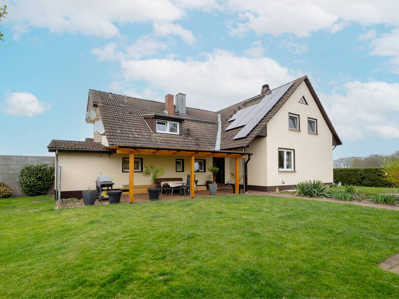 Doppelhaushälfte zum Kauf 259.000 € 4 Zimmer 109,8 m² 874 m² Grundstück Hunteburg Bohmte 49163