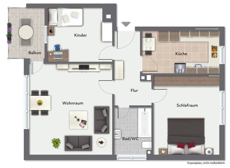 Wohnung zum Kauf 199.000 € 3 Zimmer 77 m² 1. Geschoss Rellingen 25462