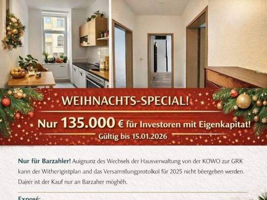 Wohnung zum Kauf 135.000 € 2 Zimmer 56,8 m² EG Lindenau Leipzig / Lindenau 04177