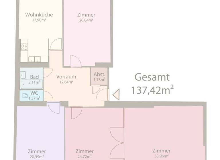 Wohnung zum Kauf 333.000 € 4 Zimmer 137,4 m² 1. Geschoss Schwechat 2320