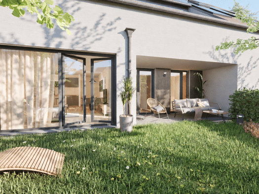 Terrassenwohnung zum Kauf - Erstbezug provisionsfrei 630.000 € 4 Zimmer 97,1 m² 1 Geschosse frei ab 30.06.2028 Hiltmannsdorfer Straße Burgfarrnbach Fürth 90768