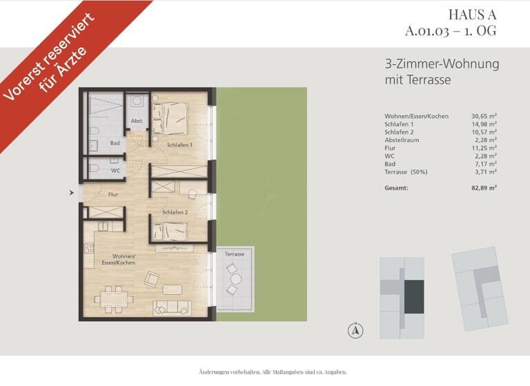 Wohnung zum Kauf 402.016 € 3 Zimmer 82 m²<br/>Wohnfläche 1.<br/>Geschoss Waldshut Waldshut 79761