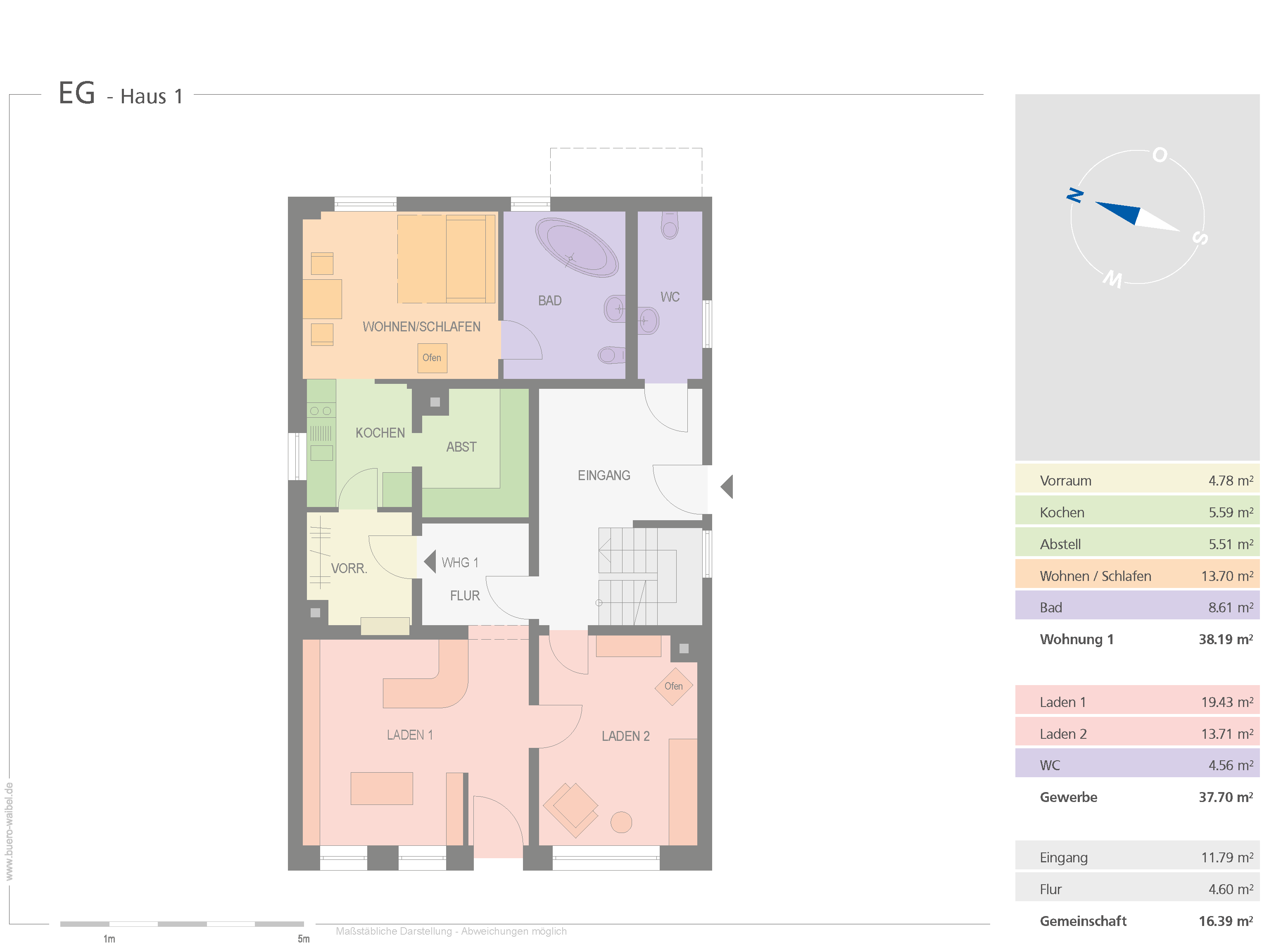 Wohn- und Geschäftshaus zum Kauf als Kapitalanlage geeignet 623.000 € 14 Zimmer 315,7 m²<br/>Fläche 369 m²<br/>Grundstück Memmingen Memmingen 87700