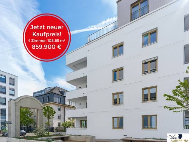 Wohnung zum Kauf - Erstbezug 859.900 € 4 Zimmer 108,9 m² 1. Geschoss Neustadt-Nord Köln 50668