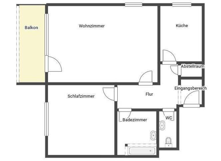 Wohnung zur Miete 799 € 2 Zimmer 75,1 m² EG Am Knappengraben 26 Neustadt-Stadt Neustadt an der Weinstraße 67433