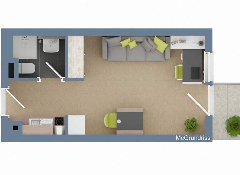 Studio zum Kauf 75.000 € 1 Zimmer 22 m² Roter Hügel Bayreuth 95445