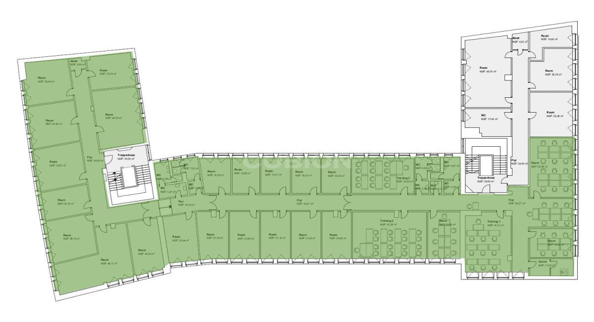 Büro-/Praxisfläche zur Miete provisionsfrei 10,50 € 460 m²<br/>Bürofläche ab 460 m²<br/>Teilbarkeit City - West Dortmund 44137